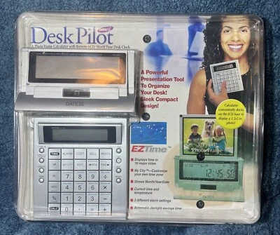 Vintage DATEXX DF560 Picture Frame Worldtime  Control Calculator w/Batteries NOS - Image 1 of 3
