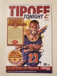 Lebron James Autographed Cavaliers Program w/COA - Picture 1 of 2