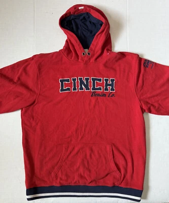 CINCH - Sudadera con capucha roja con logotipo bordado para hombre - Talla XXL - 2X-Grande Foto 1 de 4