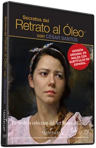 CESAR SANTOS: SECRETOS DE LA PINTURA DE RETRATO - ART DVD - Picture 1 of 3