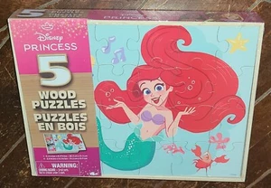 Disney Princess 5 Wood Puzzles (Spinmaster, 2024) #20148840 - Picture 1 of 2