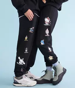 Aeropostale Hello Kitty UNISEX Sweatpants BLACK Lounge Pants SIZE 2X New - Picture 1 of 1
