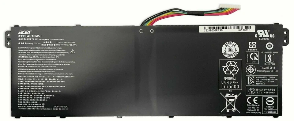 Laptop Battery AP16M5J For Acer Aspire 3 A14 A15 A315-21 A315-51 ES1-523-2342