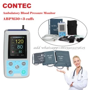 Monitor de presión arterial automático ambulatorio Contec ABPM50 (NIBP), 3 puños gratis - Imagen 1 de 13