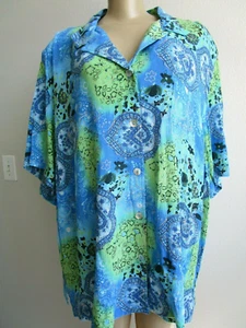 ANNA MAXWELL MULTI-COLOR FLORAL & GLITTER DESIGN BLOUSE SIZE 3X - NWT - Picture 1 of 5
