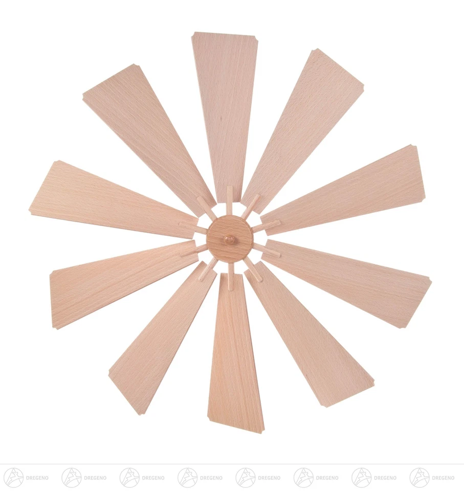 Repuestos y suministros artesanales hélice 10 hojas ancho x alto x profundidad 50,5 cm x 5 cm x 50,5 cm NUEVO Foto 1 de 1