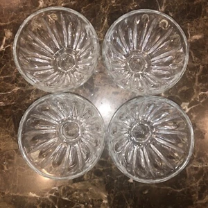 Vintage, 4er Set italienische Kristall Dessertbecher, jeder hat eine Nummer (23, 13, 3, 18) - Bild 1 von 4