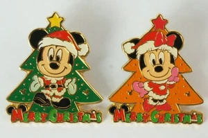 Tokyo Disney Resort Game Prize Pin TDS Christmas Tree Mickey & Minnie - Picture 1 of 4