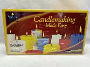 Yaley Candlemaking Kit Reusable Mold Vanilla Wax Makes 2 6" Candles New/Sealed - Picture 1 of 9
