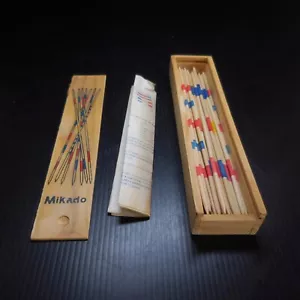 Juego Mikado Pick Up Sticks Madera Marrón Vintage Diseño STC Francia N7377 - Imagen 1 de 12
