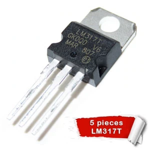 5 piezas LM317T LM317 regulador de voltaje variable TO-220 - Imagen 1 de 2