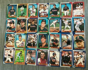 1990 CALIFORNIA ANGELS Topps COMPLETE MLB Team Set 28 Cards ABBOTT RC RYAN 5K!