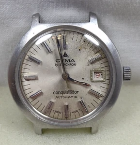 Cyma Conquistador Automatic 17J Cal. AS 2063 Swiss Wristwatches Repair/Parts - Picture 1 of 20