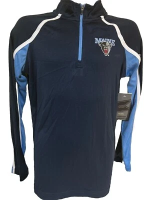 NEW Maine UMO Black Bears Colosseum Athletics Navy 1/4 Zip LS Shirt Youth M - Image 1 of 4