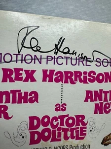 REX HARRISON SIGNED Doctor Dolittle Original Motion Picture Soundtrack LP 1967 - Picture 1 of 24