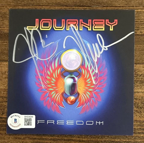 Journey Freedom Signed CD Cover Art Card BAS Beckett COA Schon Cain Autographed Cover