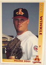 1996 Abilene Prairie Dogs Ken Winkle Trading Card
