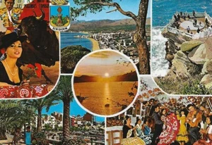 (gen) Benidorm Spain Beach Sea Sights and Scenes Multi View Postcard - Picture 1 of 1
