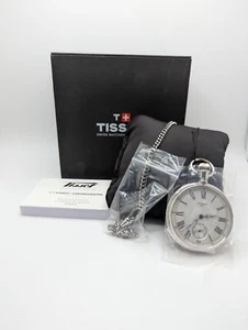 Orologio da tasca Tissot Lepine meccanico cassa placcata palladio cronografo svizzero - Foto 1 di 11