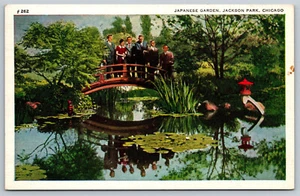 Postcard The Japanese Garden Jackson Park Chicago, IL A23 - Picture 1 of 2