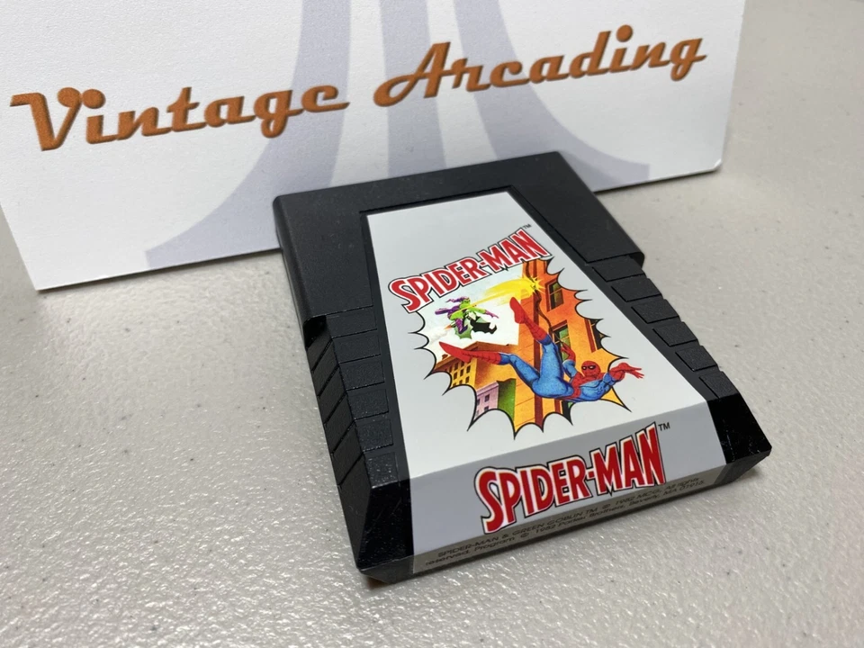 Spider-man (Atari 2600) Game Cartridge, Replacement Label NTSC - Image 1 of 1