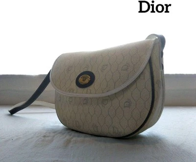 Dior Pvc Leather Shoulder Bag Auth White Medium Women France 118836 - Imagem 1 de 4