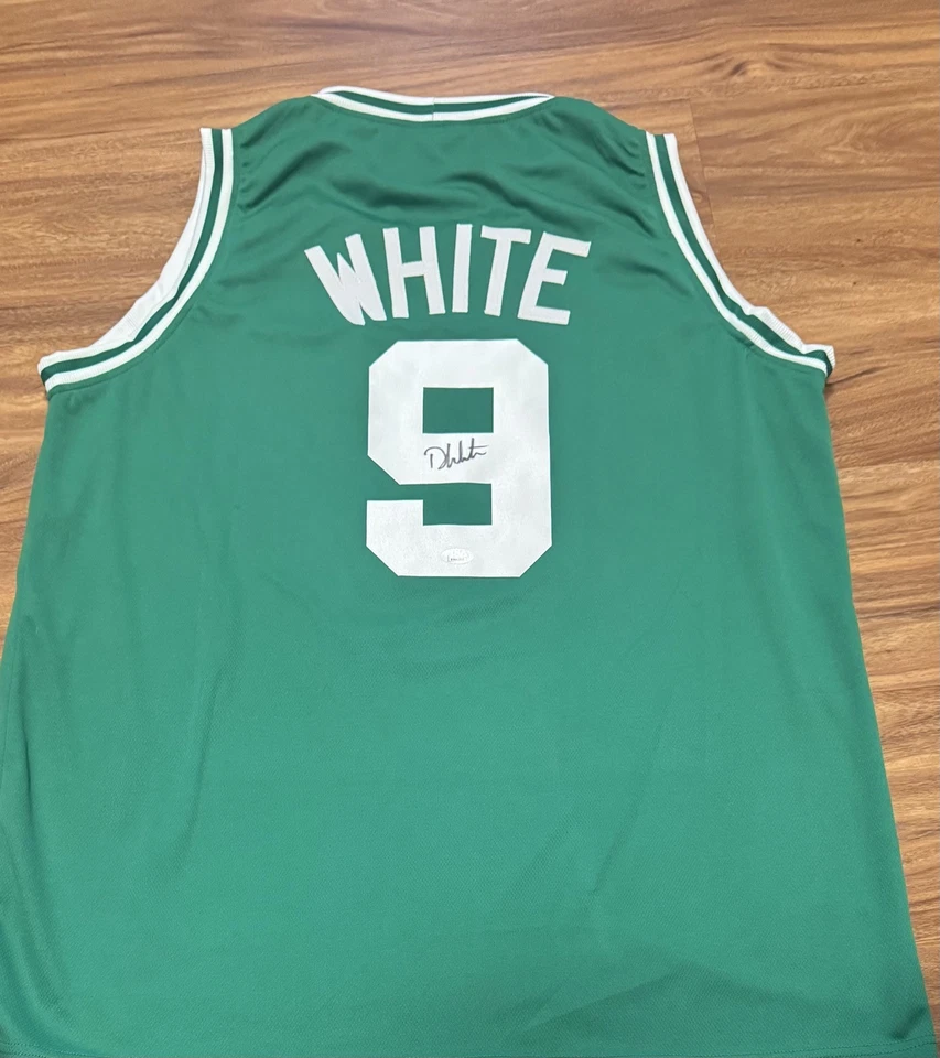 DERRICK WHITE CELTICS AUTOGRAPHED Jersey JSA Signed AUTOGRAPH AUTO GREEN - Image 1 of 3