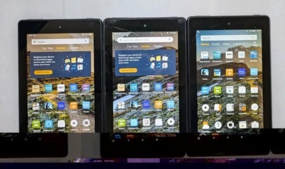 Job lot 3 Amazon Fire 7 Tablet, 9th Gen , Cracked  screens, Model:M8S26G, 16GB - Image 1 of 4