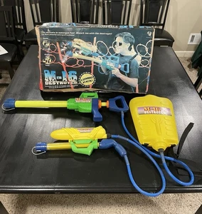 Vintage Gemmy Destroyer Combo Backpack Water Squirt 1993 Read - Picture 1 of 20