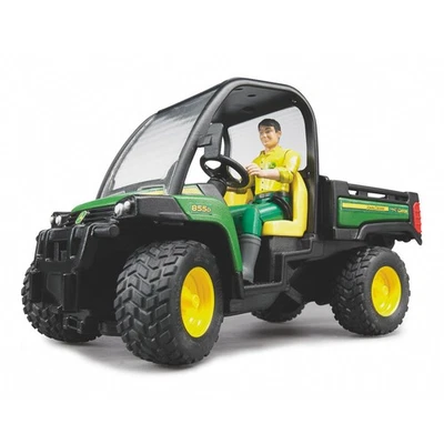 BRUDER Kinder Spielzeug Traktor John Deere Gator XUV 855 D inkl. Fahrer / 02490