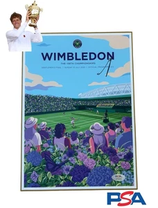Jannik Sinner Signed Official 2025 Wimbledon CHAMPION Final Program PSA AUTO - Picture 1 of 6