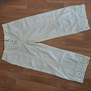 Pantalone donna Zara taglia L, nuovo, bianco - Foto 1 di 15