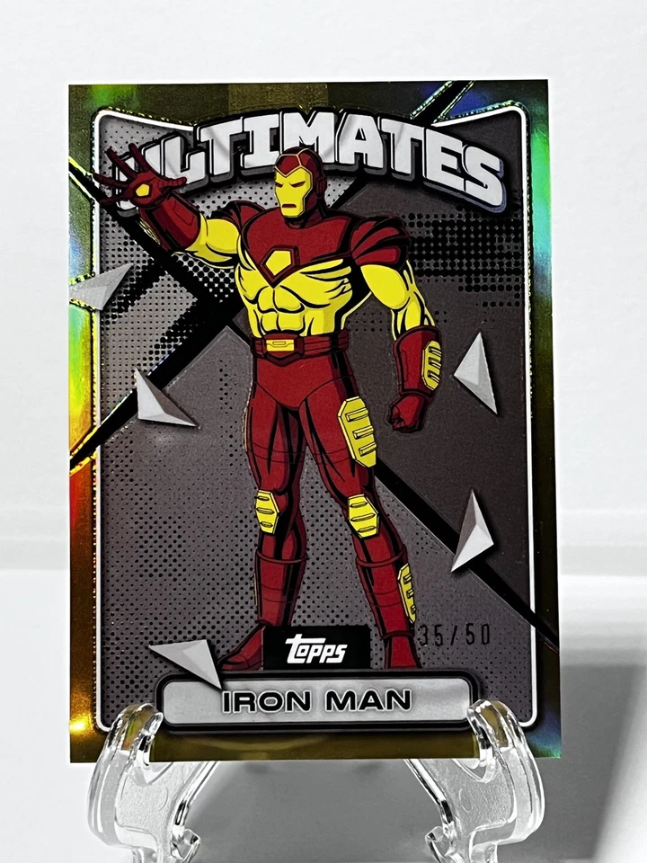 Iron Man 2025 Topps Finest Marvel 97 X-Men Ultimates/50 refractor de oro #57 Foto 1 de 4