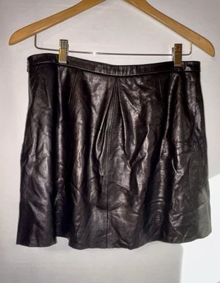 Minifalda Alexa Chung Madewell de cuero genuino 6 Foto 1 de 4