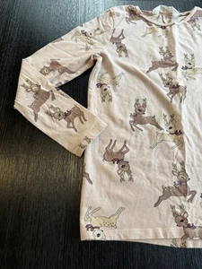 H&M Mädchen Rentier Weihnachten Shirt Größe US 8/10 Langarm - Bild 1 von 4