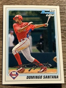 Bowman Prospects Baseball 2010 #BP40 Domingo Santana - Imagen 1 de 2