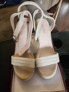 VICKI·VICKI Women's Platform Sandals Wedge Ankle Strap Open Toe Sandals Size 8 - Picture 1 of 3
