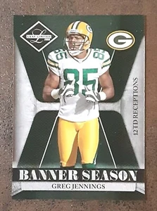 GREG JENNINGS 2008 Leaf Limited #BSM-25 Banner Season SP /999 Packers. A1A - Picture 1 of 3