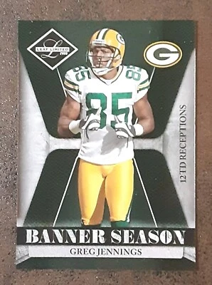 Greg Jennings 2008 Leaf Limited #BSM-25 Banner Season SP/999 Packers.  D1E Foto 1 de 3