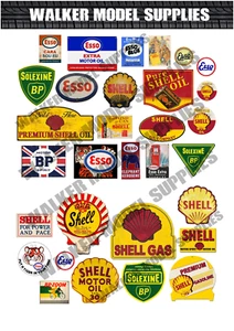 1:18 - 1:24 scale Pre-cut Vintage style Garage sign stickers model car. 11 - Picture 1 of 2