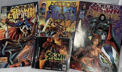Spawn: In the Demon's Hand, Sega Dreamcast & Medieval Spawn Witchblade Comic Set - Image 1 of 4
