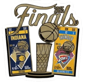 Indiana Pacers, OKC Thunder Finales NBA 2025 Vinilo Troquelado Pegatina - Imagen 1 de 1