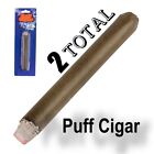 2 FAKE PUFF CIGAR Smoke Powder Ash Magic Trick Joke Gag Lit Prop Prank Smoking