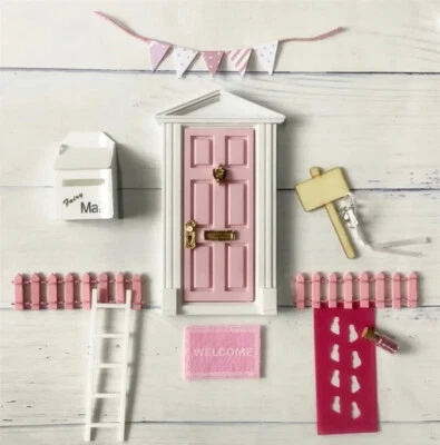 Tooth Fairy Door Kit Mini Wooden Tooth Fairy Door with Accessories Fairy Tale Ed - Image 1 of 4