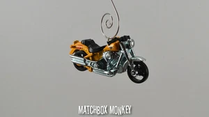 Harley Davidson Fat Boy Motorcycle Custom Christmas Ornament Sportster V-Rod - Picture 1 of 7