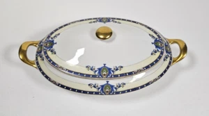 Victoria China Oxford 12" Lidded Vegetable Dish - Picture 1 of 4