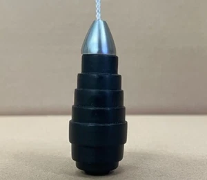 Turnstyle Designs Designer Bathroom Pull Cord Light / Shower Deco Step Black  - Picture 1 of 7