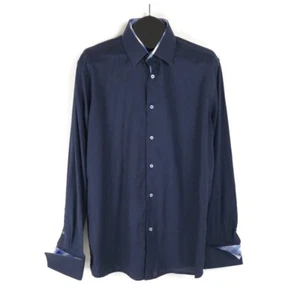COOGI Classic Long Sleeve Button Up Shirt Men's XL / 17-34/35 Blue French Cuffs - Picture 1 of 12