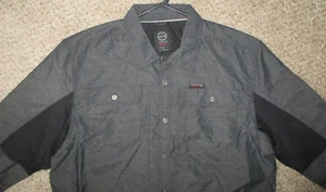 Wrangler ATG Shirt Mixed Material Button Down Long Sleeve NEW! Black Vented XL - Picture 1 of 5
