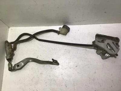 1999 99 YAMAHA YZ80 YZ 80 OEM REAR BRAKE CALIPER MASTER CYLINDER LEVER LINE PADS - Image 1 of 4